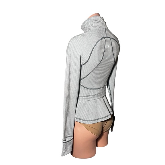 Lululemon Striped Hustle In Your Bustle Jacket Heathered Herringbone size 4 - Picture 6 of 12
